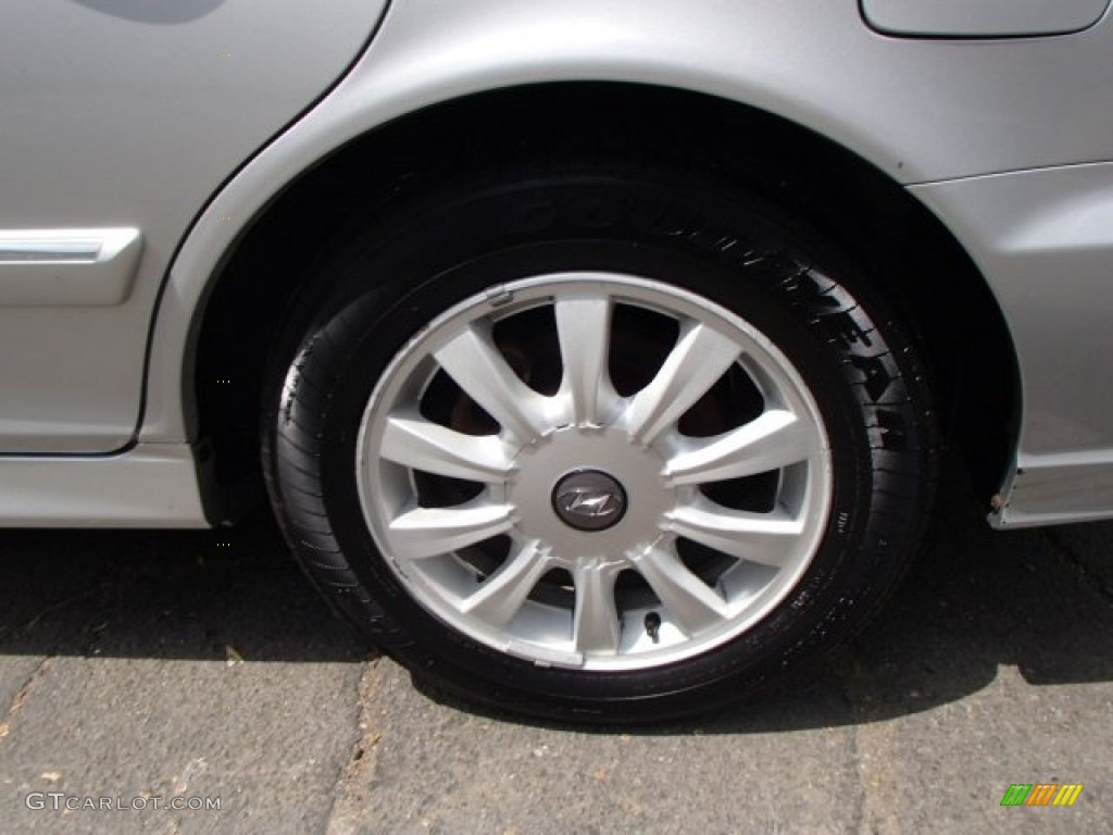 2002 Sonata GLS V6 - Brilliant Silver / Black photo #9