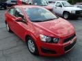 Victory Red 2013 Chevrolet Sonic LT Sedan Exterior