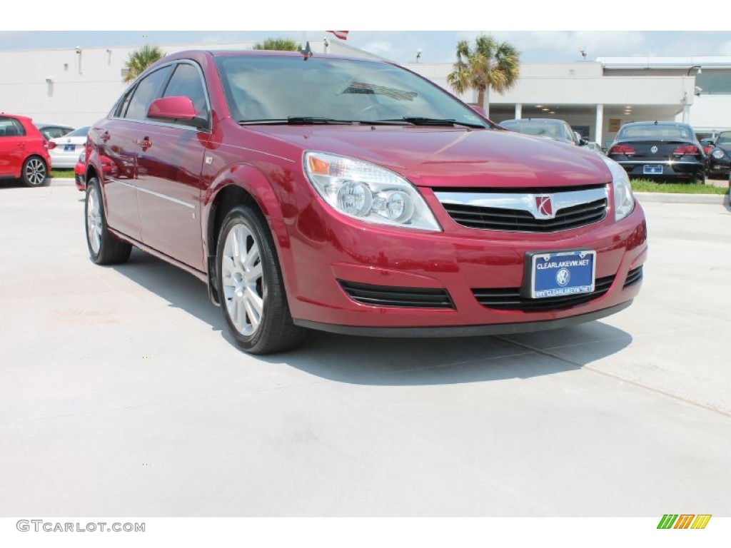 2007 Aura XE - Berry Red / Tan photo #1