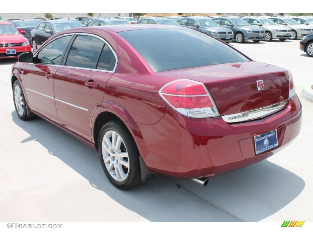2007 Aura XE - Berry Red / Tan photo #7