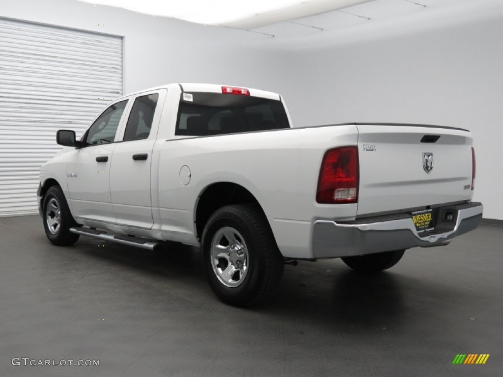 2010 Ram 1500 ST Quad Cab - Stone White / Dark Slate/Medium Graystone photo #7