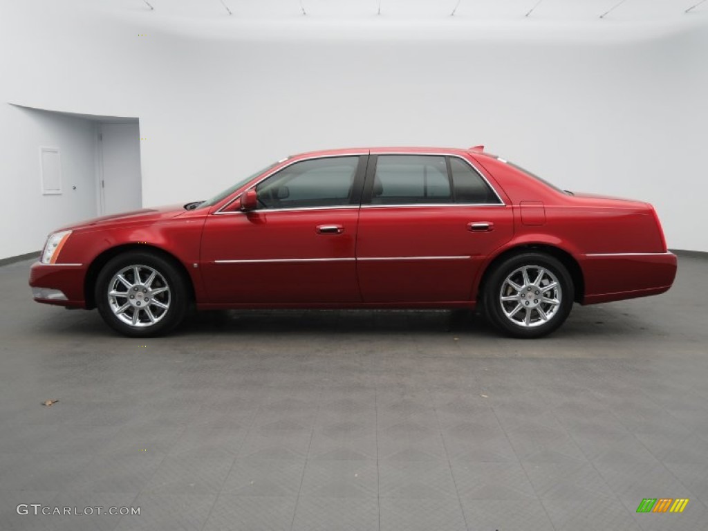 Crystal Red 2009 Cadillac DTS Standard DTS Model Exterior Photo #81266038