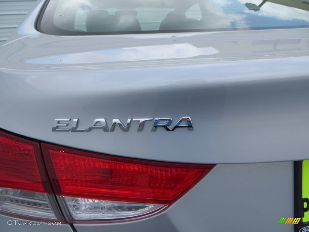 2013 Elantra Limited - Shimmering Air Silver / Black photo #6