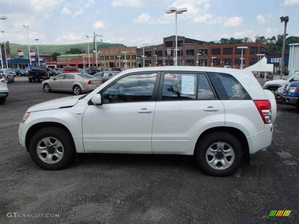 2007 Grand Vitara 4x4 - White Pearl / Black photo #5