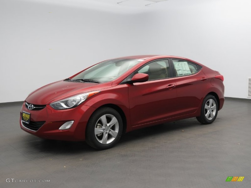 2013 Elantra GLS - Sparkling Ruby / Beige photo #1
