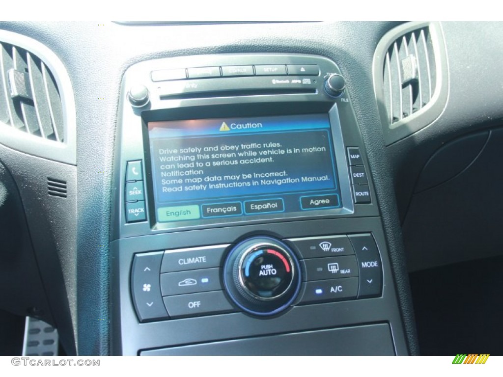 2012 Hyundai Genesis Coupe 3.8 Grand Touring Controls Photo #81268501