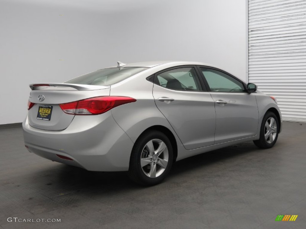 2013 Elantra GLS - Shimmering Air Silver / Gray photo #2