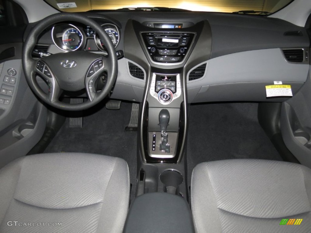 2013 Elantra GLS - Shimmering Air Silver / Gray photo #3