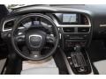 2011 Audi S5 Black/Pearl Silver Silk Nappa Leather Interior Dashboard Photo