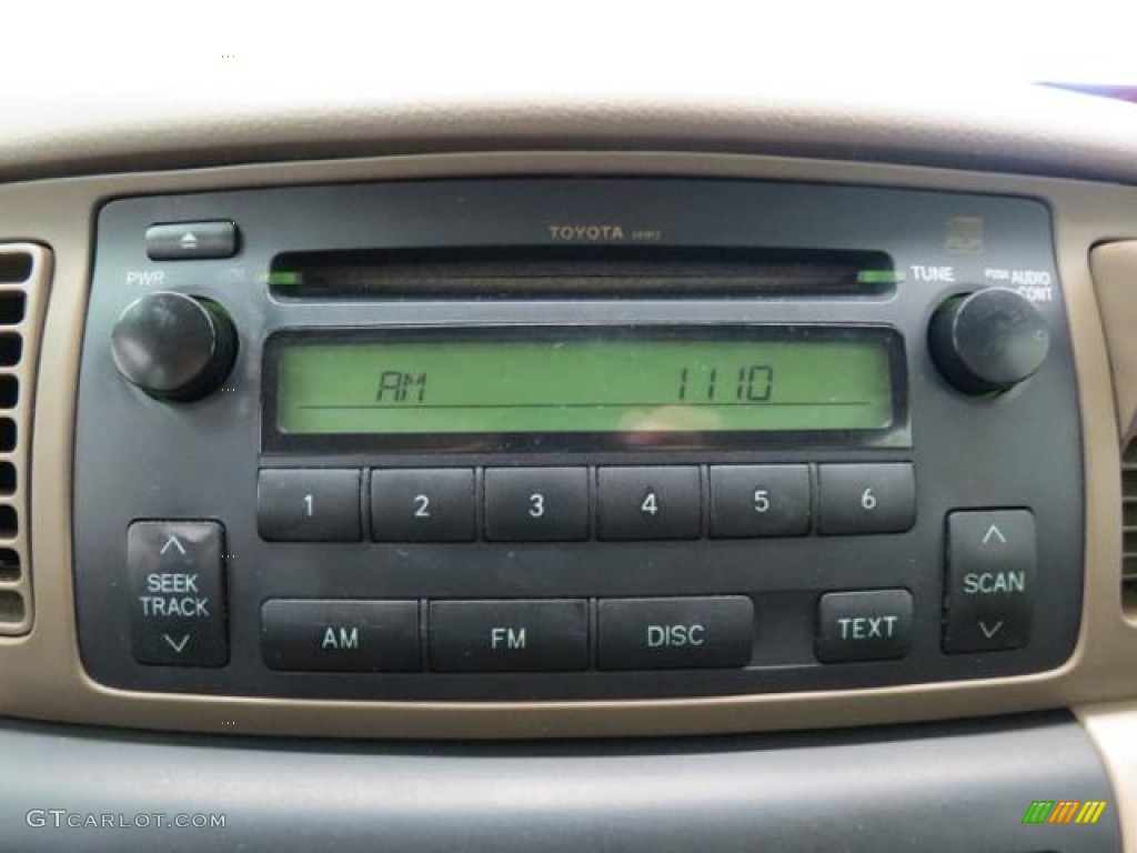2005 Toyota Corolla CE Audio System Photos