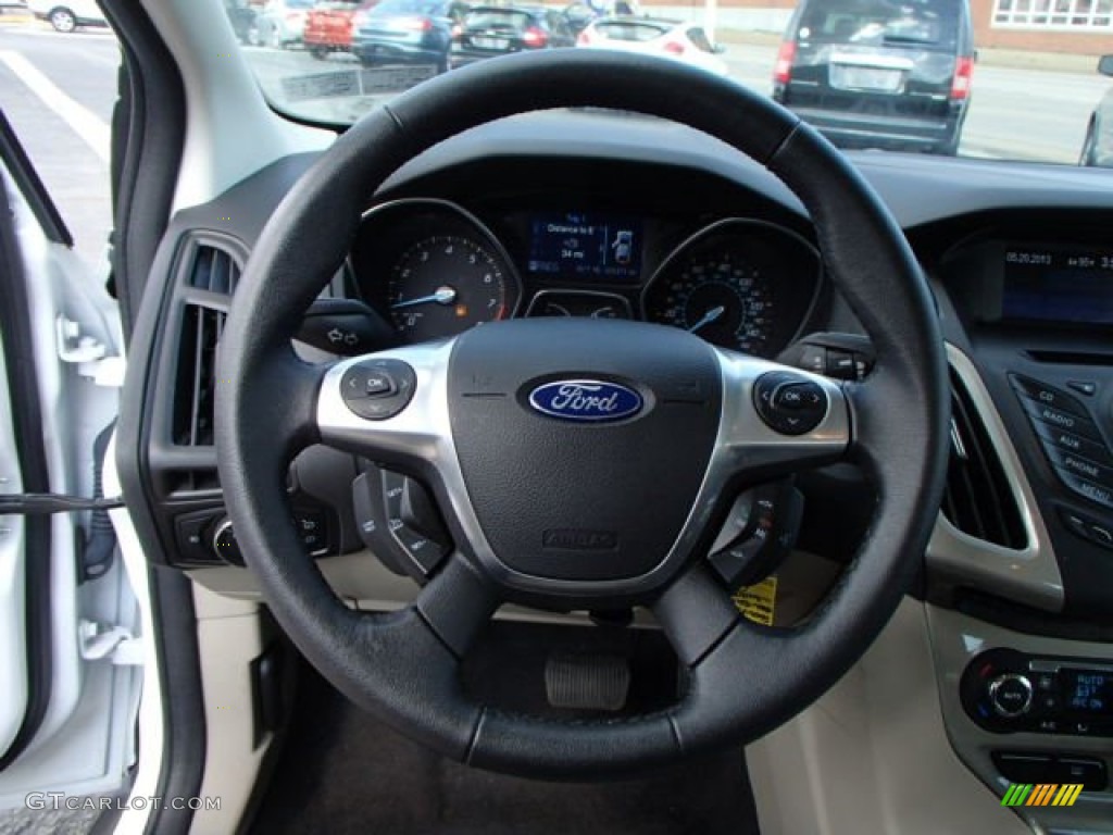 2012 Focus SEL Sedan - Oxford White / Stone photo #18