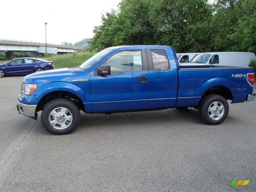 Blue Flame Metallic 2013 Ford F150 XLT SuperCab 4x4 Exterior Photo #81269497