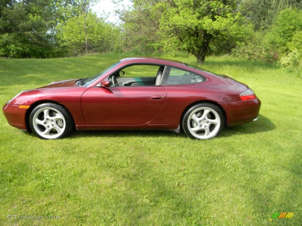 1999 911 Carrera 4 Coupe - Arena Red Metallic / Graphite Grey photo #3