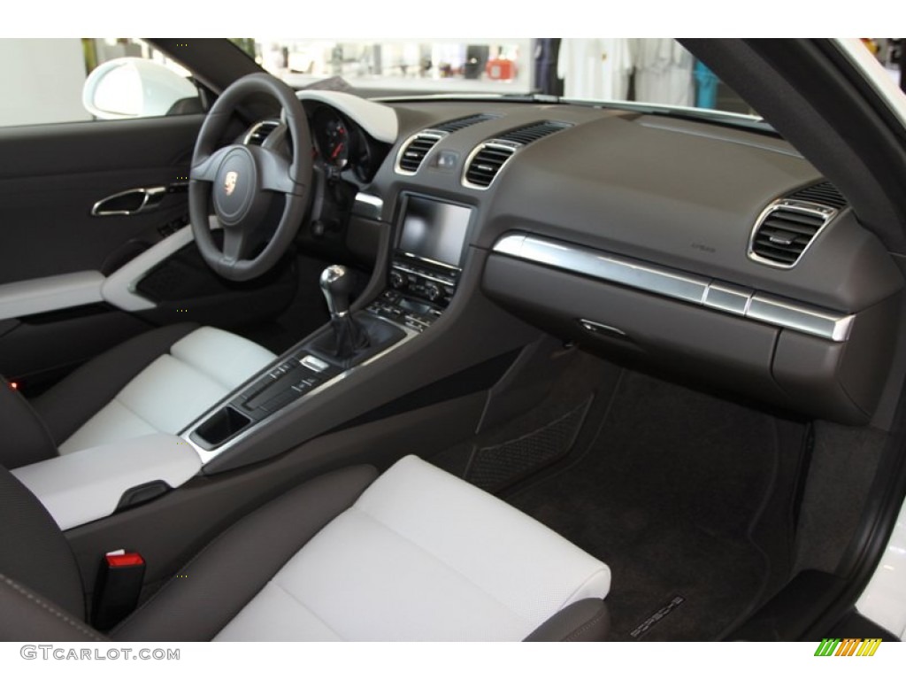2014 Porsche Cayman Standard Cayman Model Agate Grey/Pebble Grey Dashboard Photo #81270354