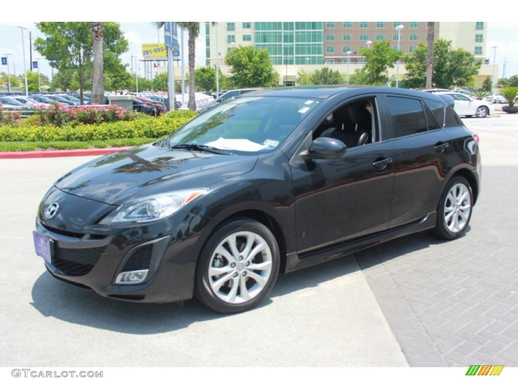 2011 MAZDA3 s Grand Touring 5 Door - Black Mica / Black photo #2