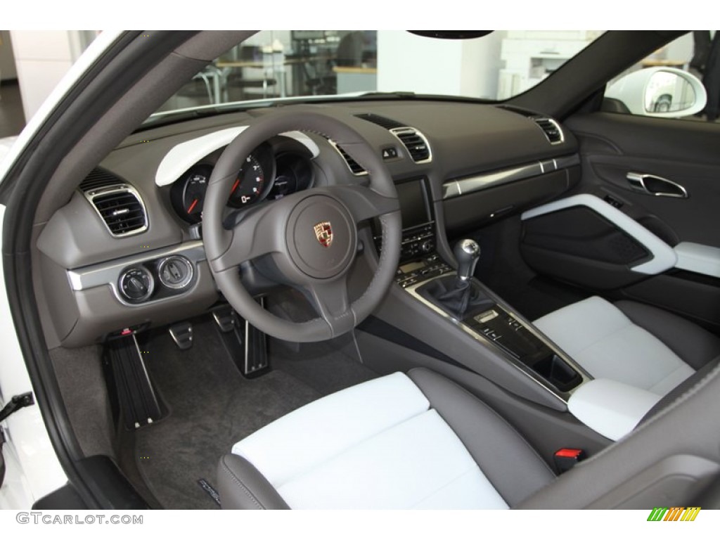 Agate Grey/Pebble Grey Interior 2014 Porsche Cayman Standard Cayman Model Photo #81270445