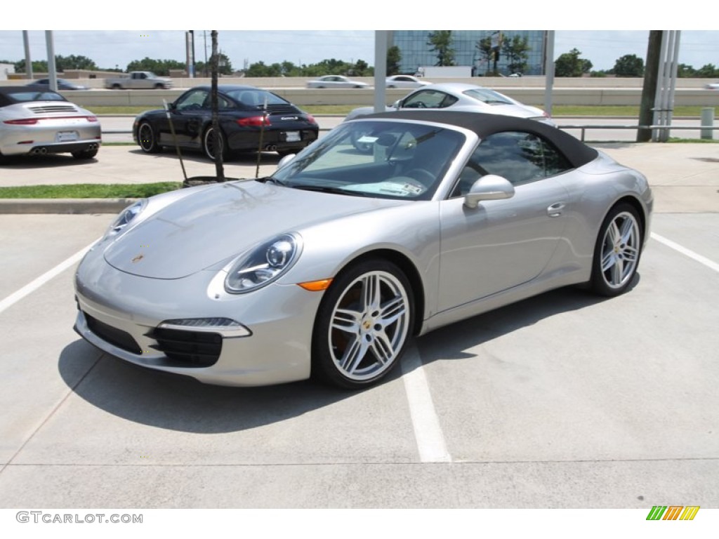 Platinum Silver Metallic 2013 Porsche 911 Carrera Cabriolet Exterior Photo #81270697