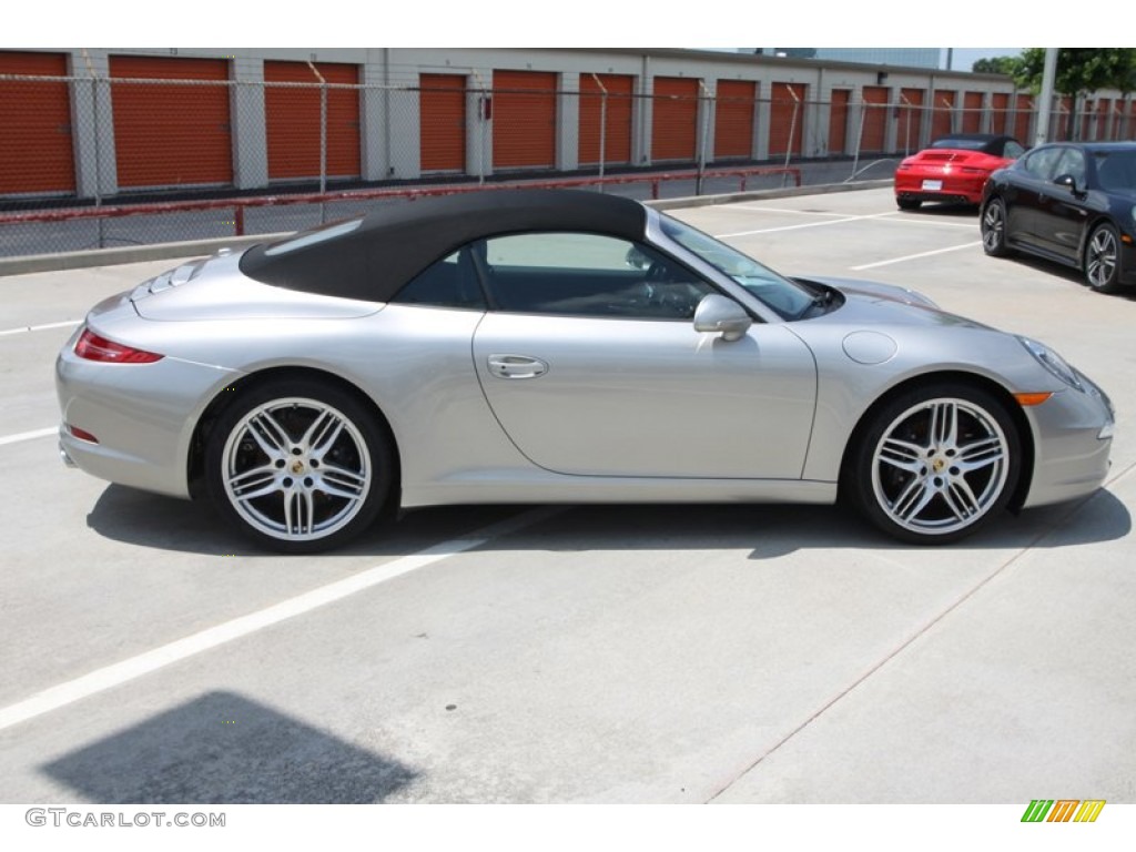 Platinum Silver Metallic 2013 Porsche 911 Carrera Cabriolet Exterior Photo #81270850