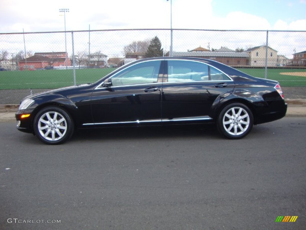 Black 2008 Mercedes-Benz S 550 4Matic Sedan Exterior Photo #81271664