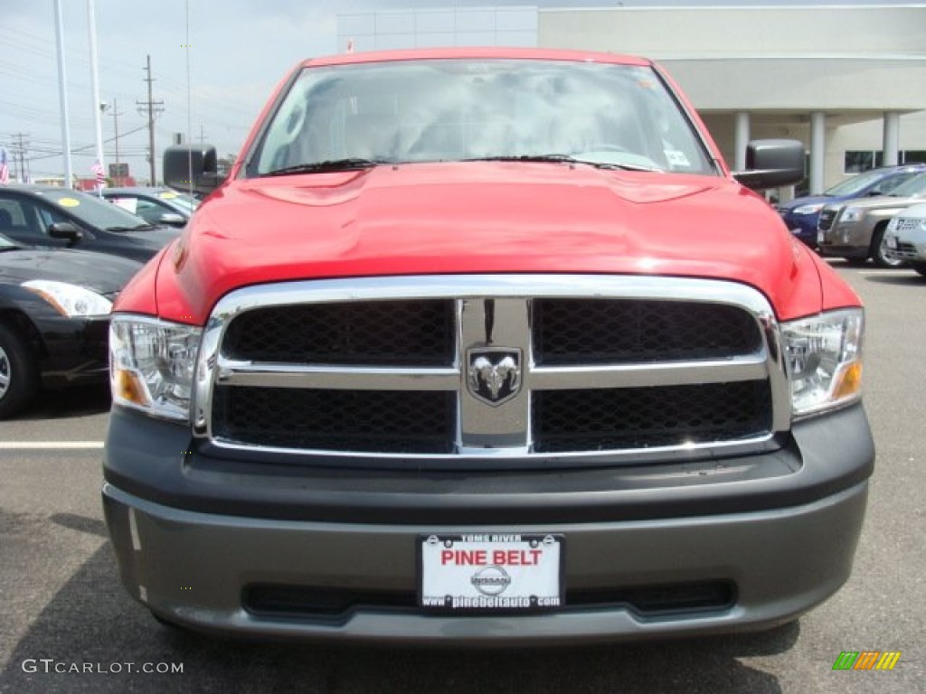 2011 Ram 1500 ST Regular Cab 4x4 - Flame Red / Dark Slate Gray/Medium Graystone photo #2