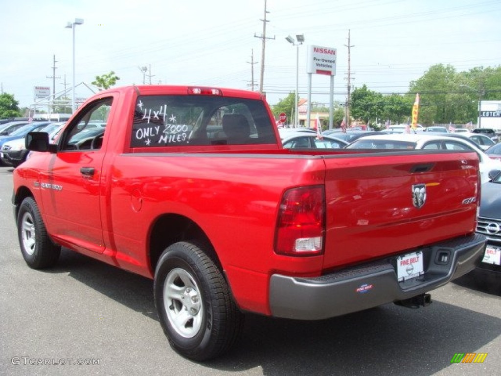 2011 Ram 1500 ST Regular Cab 4x4 - Flame Red / Dark Slate Gray/Medium Graystone photo #5