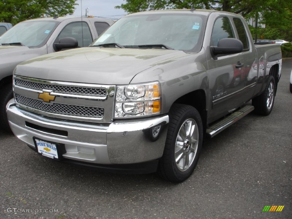 2013 Silverado 1500 LT Extended Cab - Graystone Metallic / Ebony photo #1