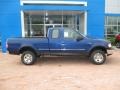 1997 Moonlight Blue Metallic Ford F150 XLT Extended Cab 4x4  photo #3