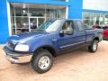 1997 Moonlight Blue Metallic Ford F150 XLT Extended Cab 4x4  photo #10