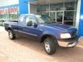 1997 Moonlight Blue Metallic Ford F150 XLT Extended Cab 4x4  photo #12