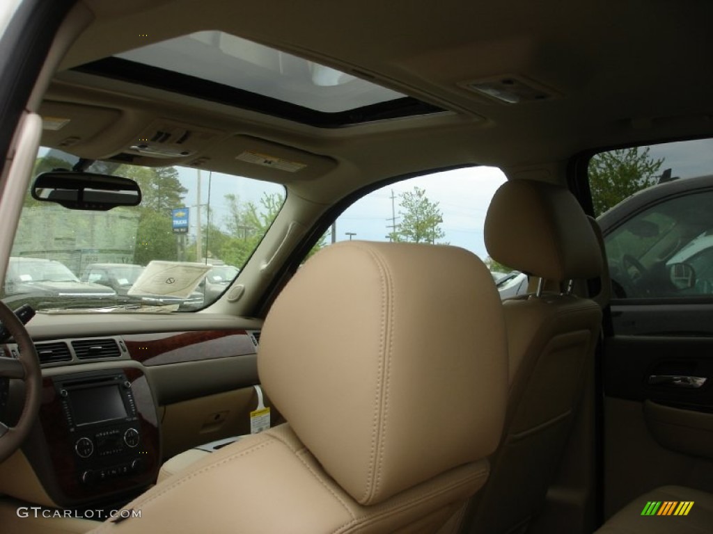 2013 Silverado 1500 LTZ Crew Cab 4x4 - White Diamond Tricoat / Light Cashmere/Dark Cashmere photo #3