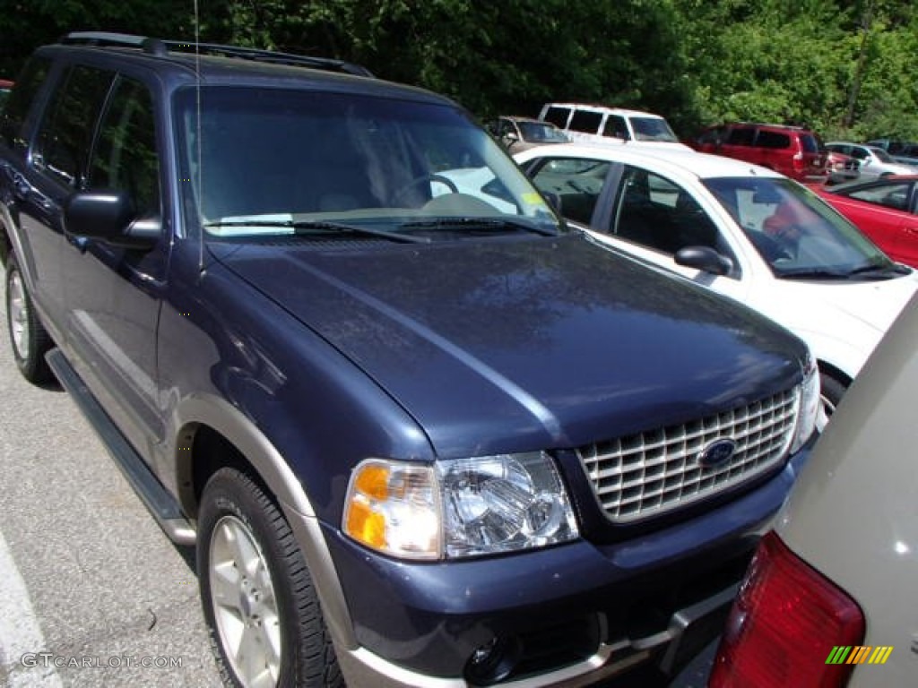 2003 Explorer Eddie Bauer 4x4 - Medium Wedgewood Blue Metallic / Medium Parchment Beige photo #2