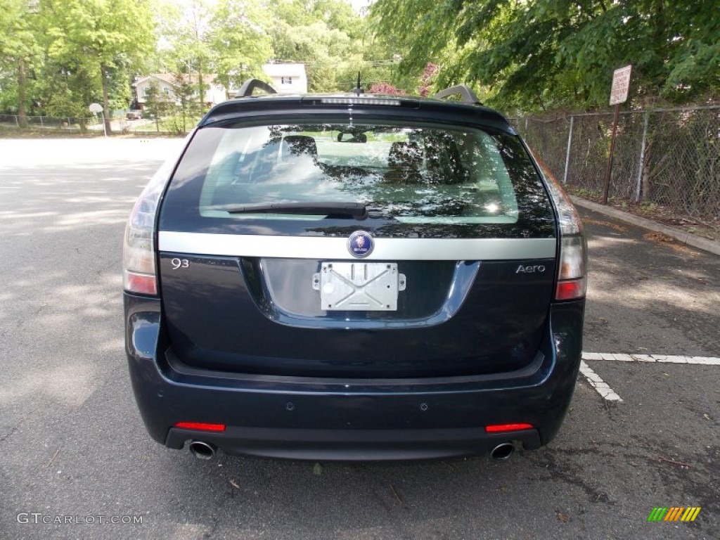 2008 9-3 Aero SportCombi Wagon - Nocturne Blue Metallic / Black photo #4