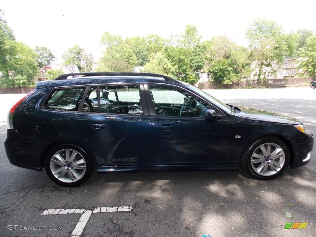 2008 9-3 Aero SportCombi Wagon - Nocturne Blue Metallic / Black photo #6