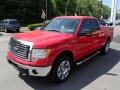 Vermillion Red - F150 XLT SuperCab 4x4 Photo No. 4