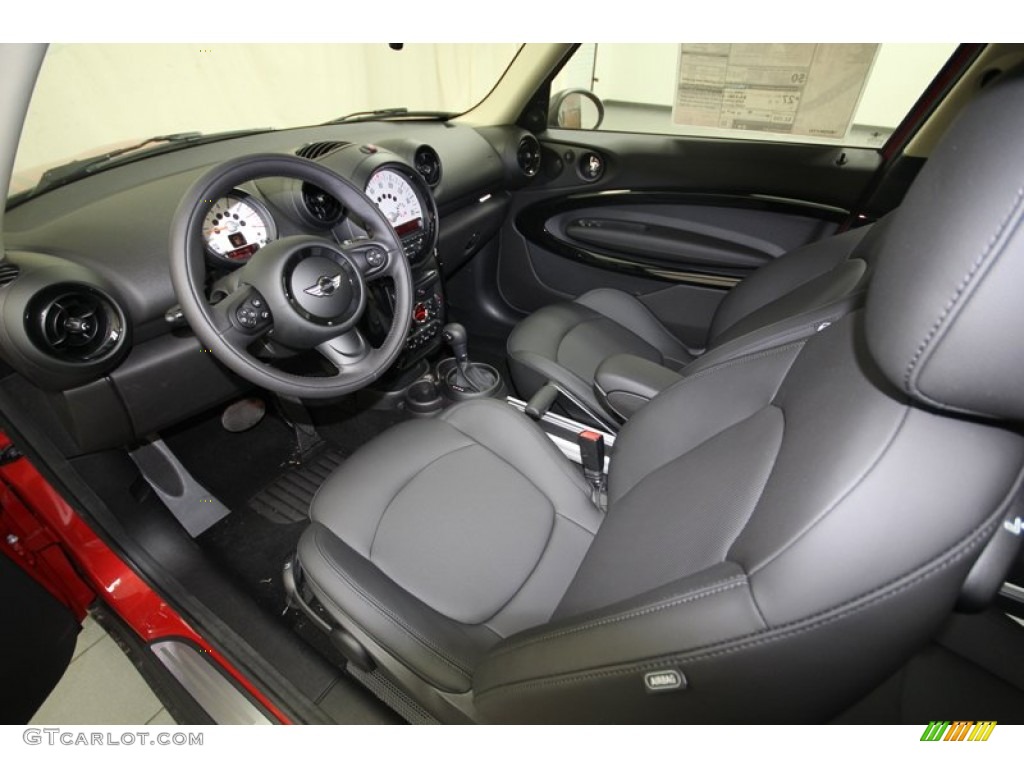 Carbon Black Interior 2013 Mini Cooper Paceman Photo #81276028