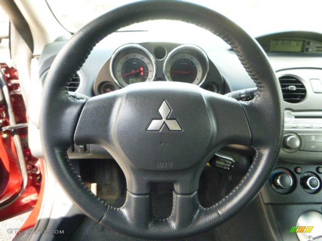 2007 Mitsubishi Eclipse GT Coupe Dark Charcoal Steering Wheel Photo #81276709