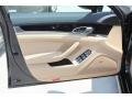 Black/Luxor Beige 2013 Porsche Panamera Platinum Edition Door Panel