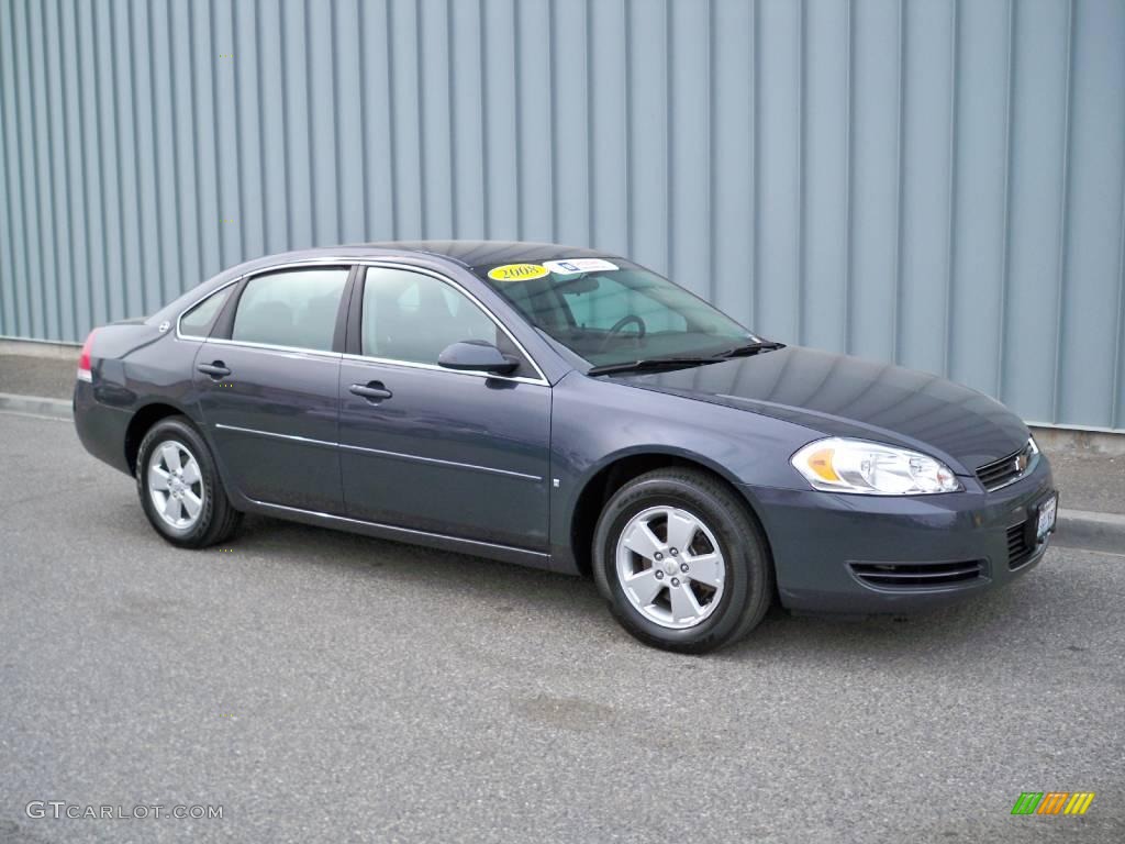 2008 Impala LT - Slate Metallic / Ebony Black photo #1