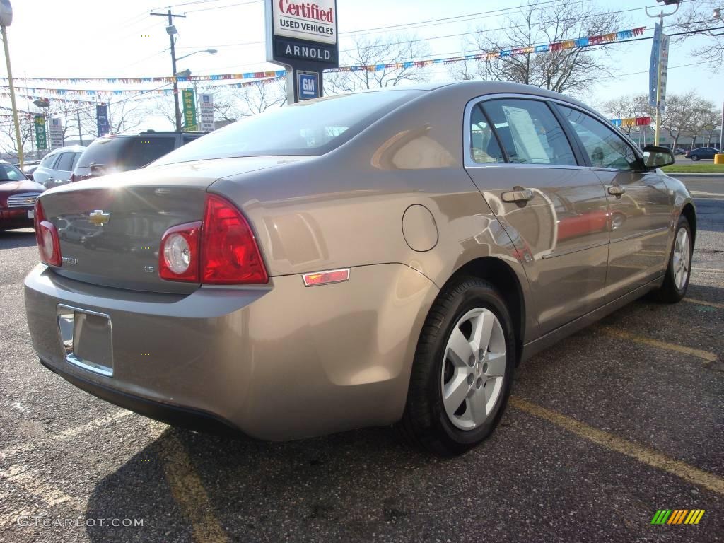 2008 Malibu LS Sedan - Amber Bronze Metallic / Cocoa/Cashmere Beige photo #6