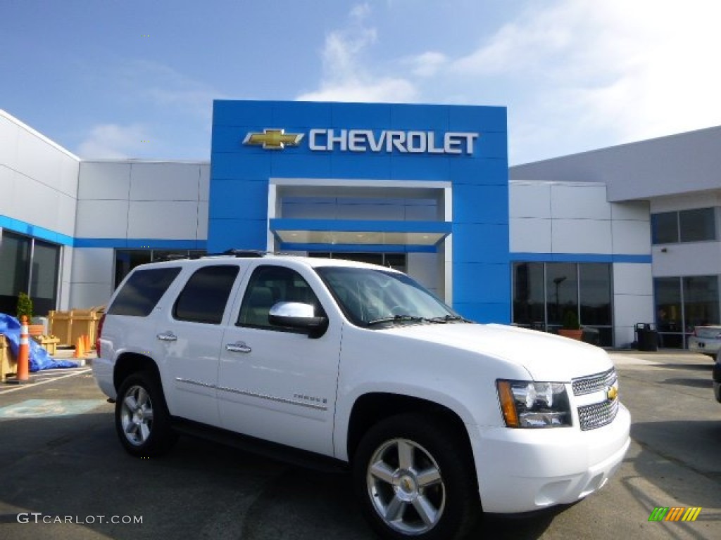 2009 Tahoe LTZ 4x4 - White Diamond Tricoat / Ebony photo #1