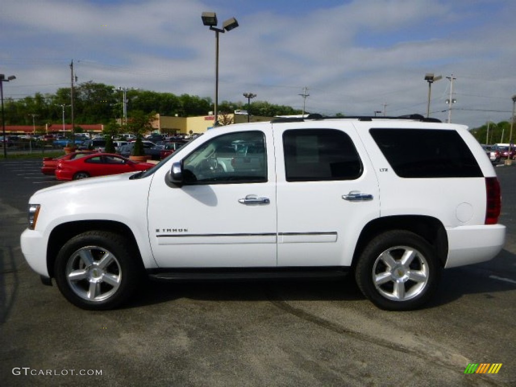2009 Tahoe LTZ 4x4 - White Diamond Tricoat / Ebony photo #6