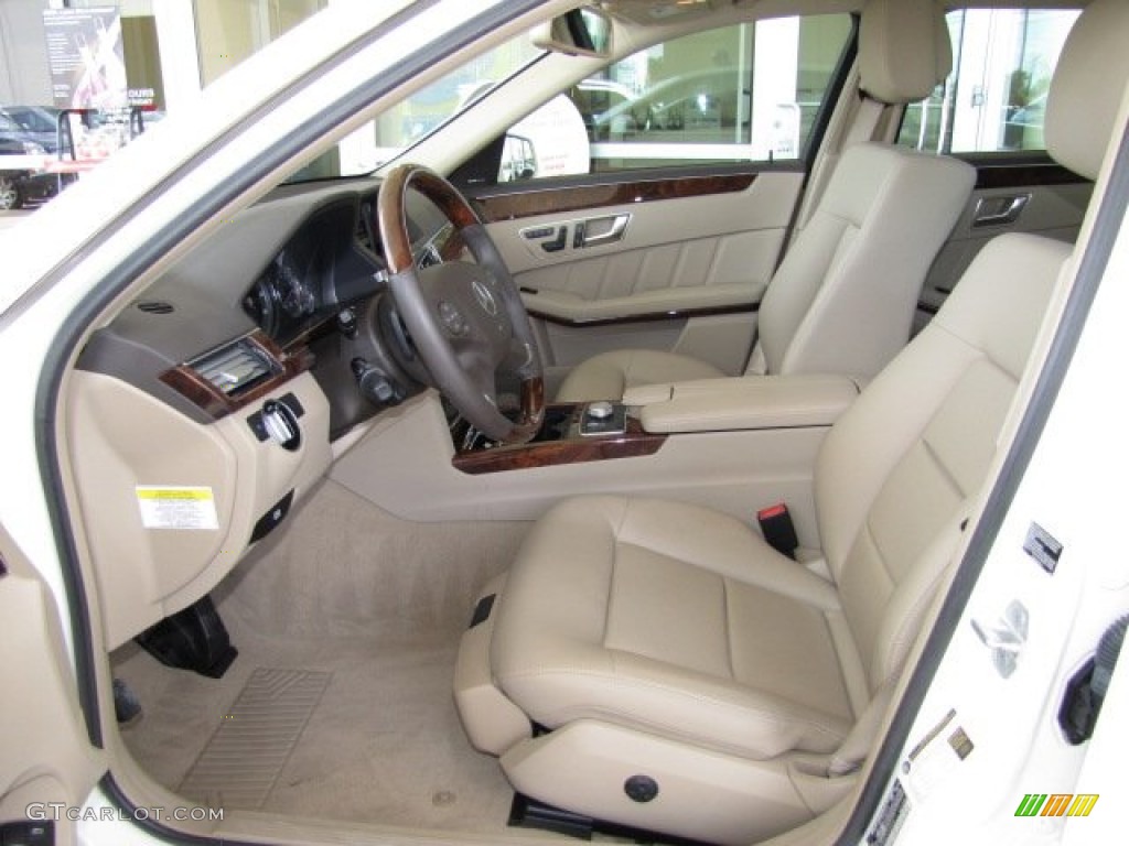 Almond/Mocha Interior 2012 Mercedes-Benz E 350 Sedan Photo #81277757