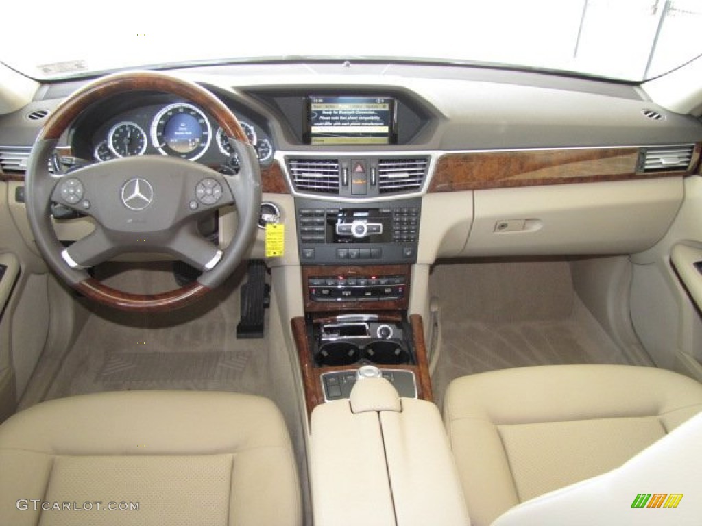 2012 Mercedes-Benz E 350 Sedan Almond/Mocha Dashboard Photo #81277777