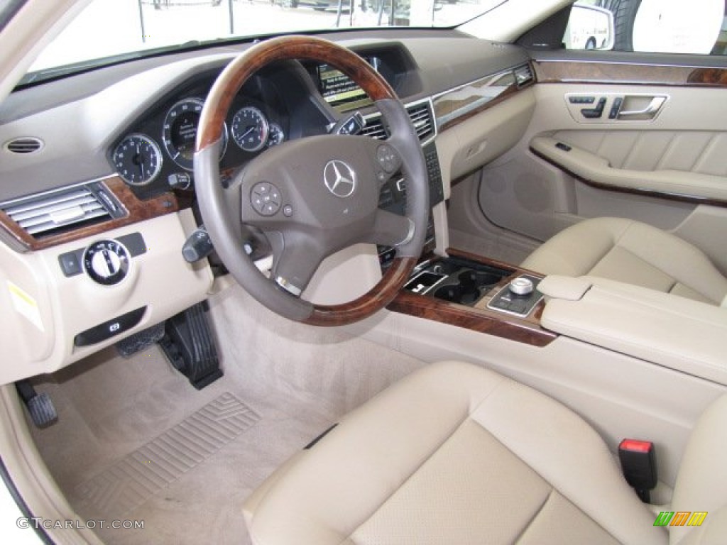 Almond/Mocha Interior 2012 Mercedes-Benz E 350 Sedan Photo #81277957