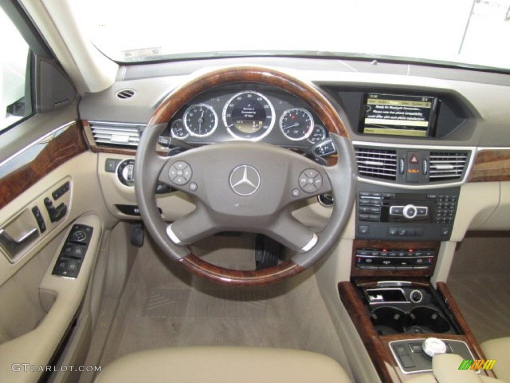 2012 Mercedes-Benz E 350 Sedan Almond/Mocha Dashboard Photo #81277978