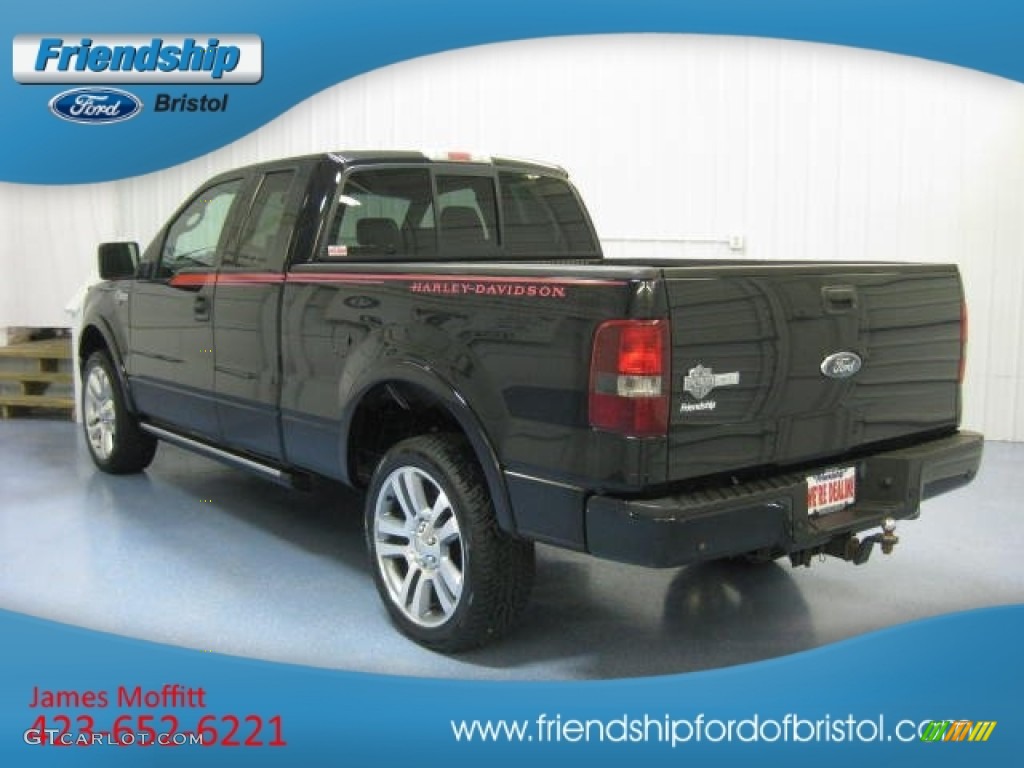 2006 F150 Harley-Davidson SuperCab 4x4 - Black / Black photo #7