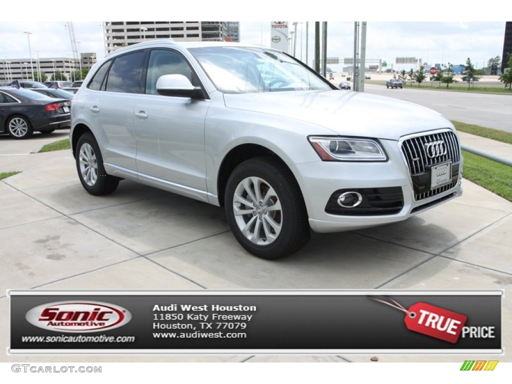 2013 Q5 2.0 TFSI quattro - Ice Silver Metallic / Black photo #1