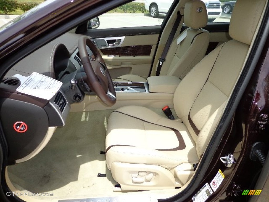 Barley/Truffle Interior 2013 Jaguar XF I4 T Photo #81279904