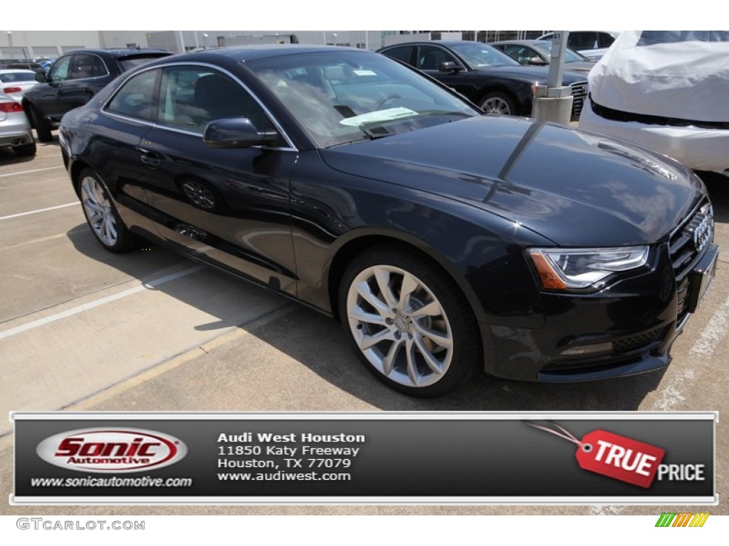 2013 A5 2.0T quattro Coupe - Moonlight Blue Metallic / Black photo #1