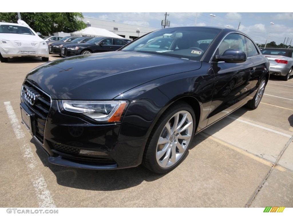 2013 A5 2.0T quattro Coupe - Moonlight Blue Metallic / Black photo #3